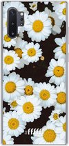 Samsung Galaxy Note 10 Plus Hoesje Transparant TPU Case - Daisies #ffffff