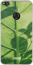 Huawei P8 Lite (2017) Hoesje Transparant TPU Case - Leaves Macro #ffffff