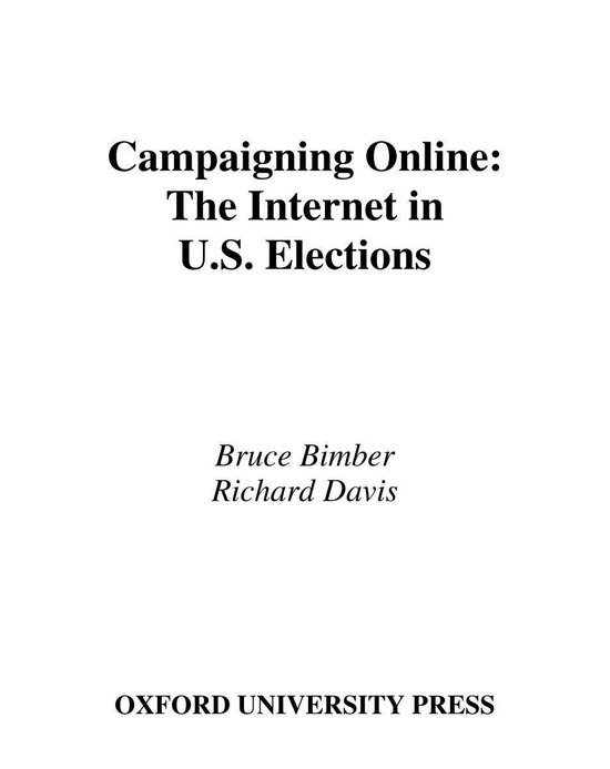 Campaigning Online - cover