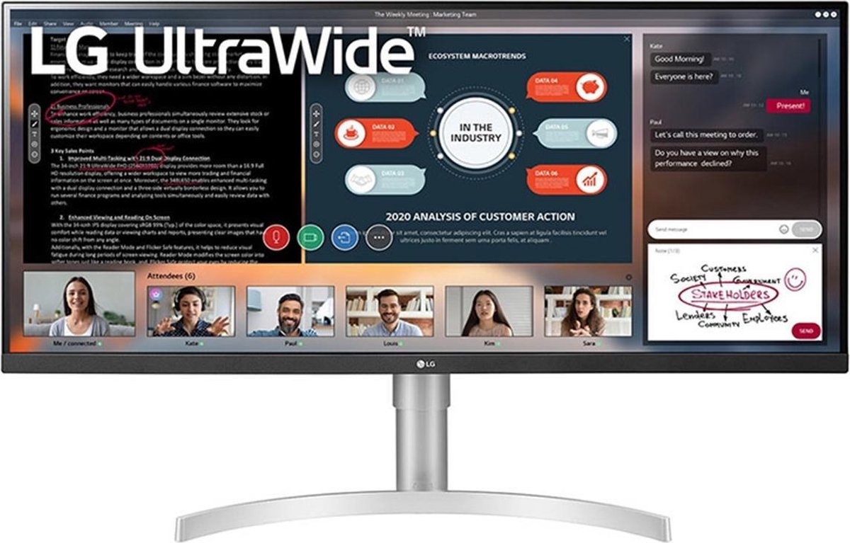 LG 34WN650 - Ultrawide IPS Monitor - 34 inch