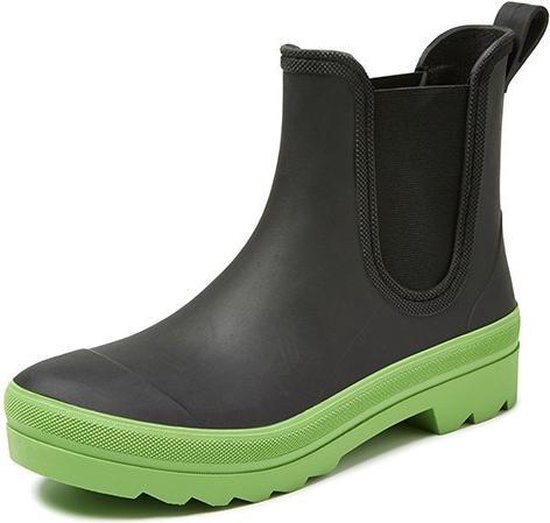 Regenlaars Gevavi Boots | 4200 Dames Enkellaars Sebs | Maat 40 | ZwartLimoen Regenlaars Gevavi Boots | 4200 Dames Enkellaars Sebs | Maat 40 | ZwartLimoen