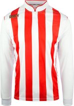 Robey Shirt Winner LS - Voetbalshirt - Red/White Stripe - Maat XL