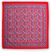 Zakdoek 63 X 63 Cm Rood Allover Patroon - Souvenir