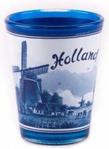 Shotglas Delfts Blauw Holland Middle - Souvenir