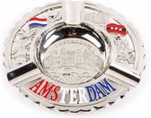 Asbak Rond Amsterdam Compilatie Shiny Zilver - Souvenir