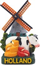 Opener Magneet Polystone Mill/cow/cheese - Souvenir