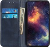 Motorola Moto G9 Plus Portemonnee Stand Book Case Hoesje Blauw