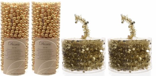 Guirlande De Perles Dorées 30 M – Décoration Sapin Noël, Mariage, Fête, Intérieur/extérieur, Rouleau Pratique