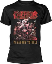 Kreator Heren Tshirt -S- Pleasure To Kill Zwart