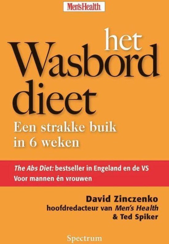 Cover van het boek 'Het wasborddieet' van T. Spiker en David Zinczenko