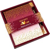 Disney: Mickey Mouse - Berry Glitter Notebook and Pen