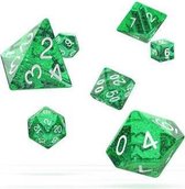 Oakie Doakie Dice RPG 7 Dice Set Speckled / Glitter Green