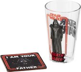 Star Wars Darth Vader Set Glass and
