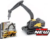 Maisto Volvo EC220E COMPACT EXCAVATOR W/BREAKER geel/zwart schaalmodel 3"