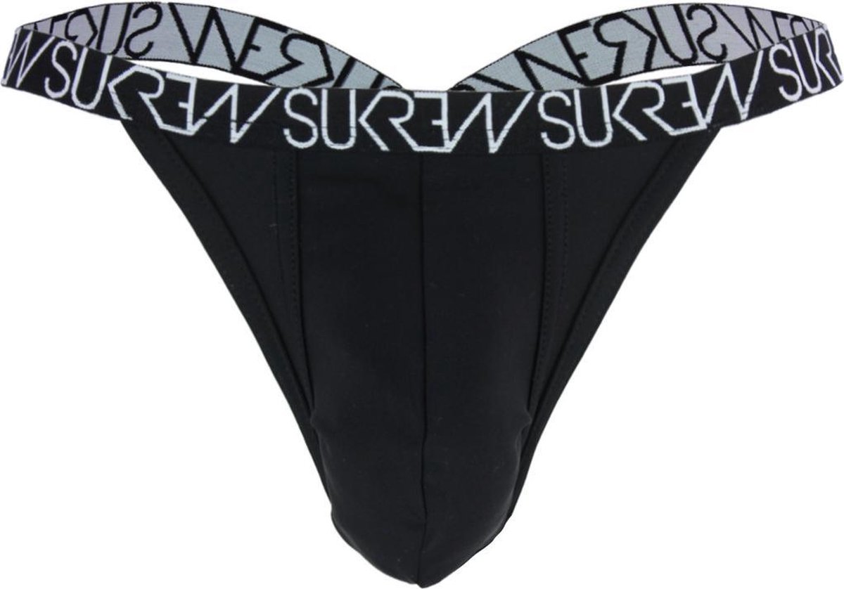 Sukrew Edinburgh Bubble Thong Zwart Maat L String Heren String