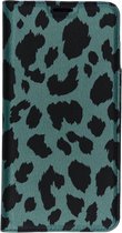 Design Softcase Booktype Samsung Galaxy A50 / A30s hoesje - Panter Groen