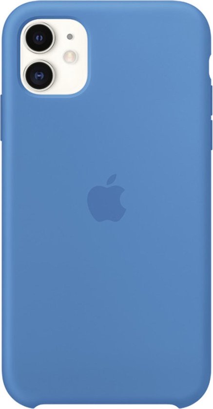 bedrag Document rivier Apple Silicone Backcover voor iPhone 11 hoesje - Surf Blue | bol.com