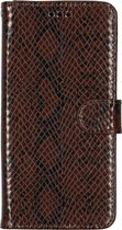 Slangenprint Booktype Samsung Galaxy A51 hoesje - Bruin