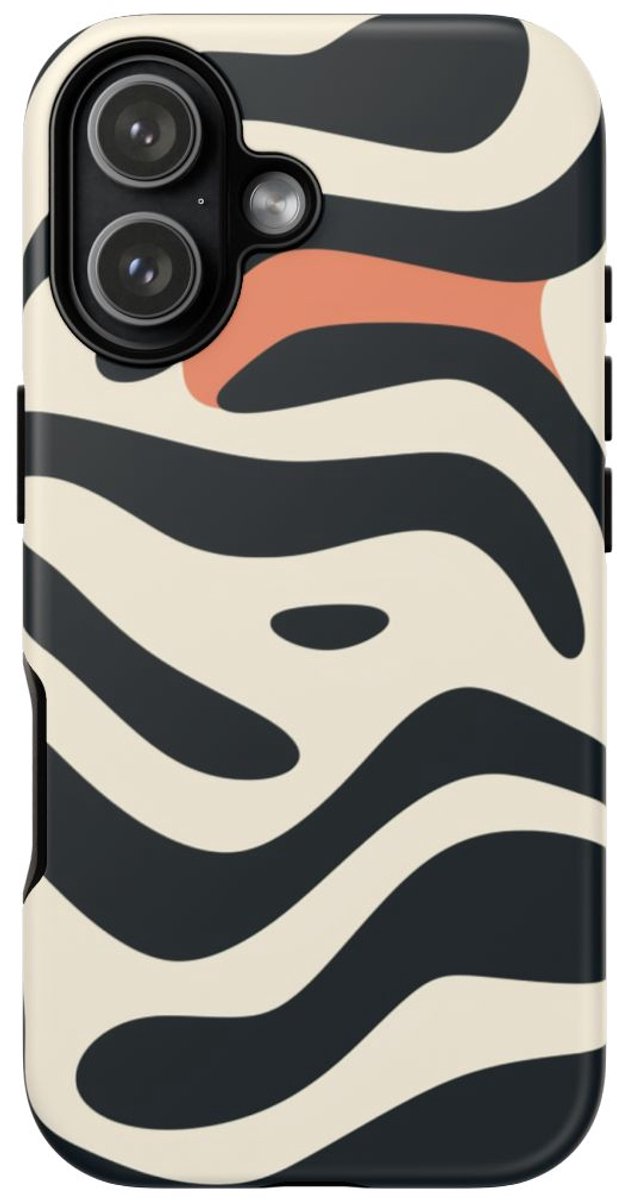 Abstracte Golvende Lijnen – Telefoonhoesje Geschikt voor iPhone 17
