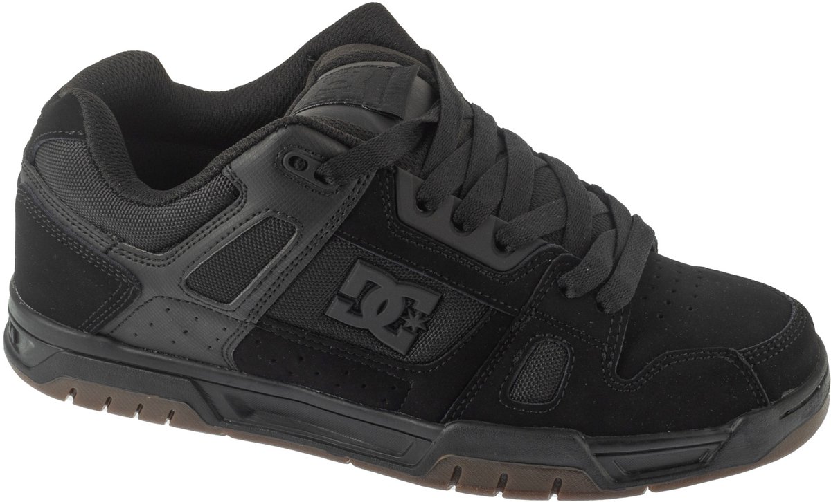 DC Shoes Stag Heren Sneakers Skater Skate Schoenen Leer 320188-BGM Zwart