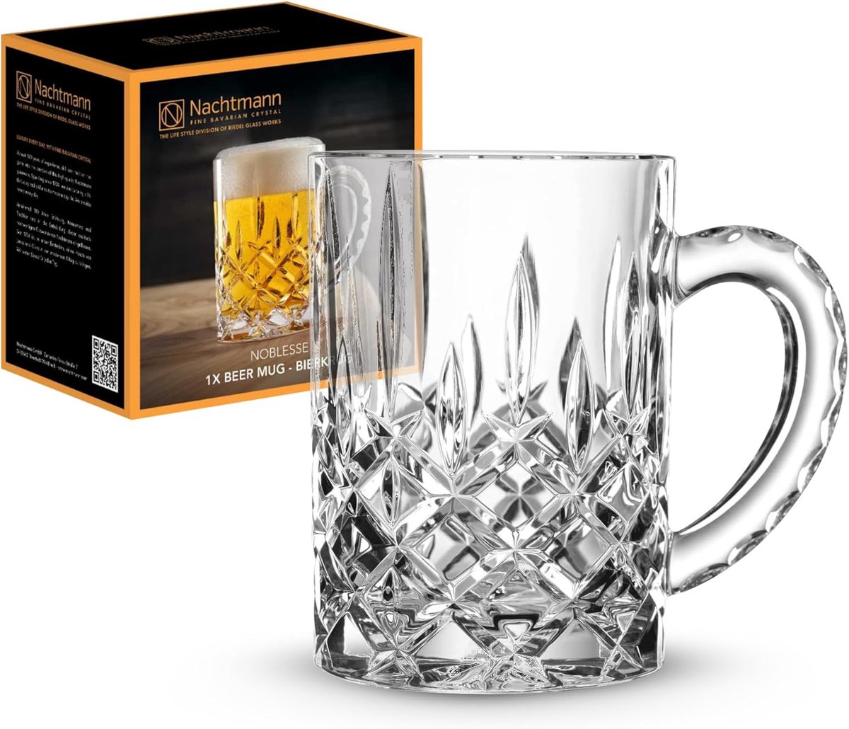 Elegante Bierpul van Kristalglas - 600 ml