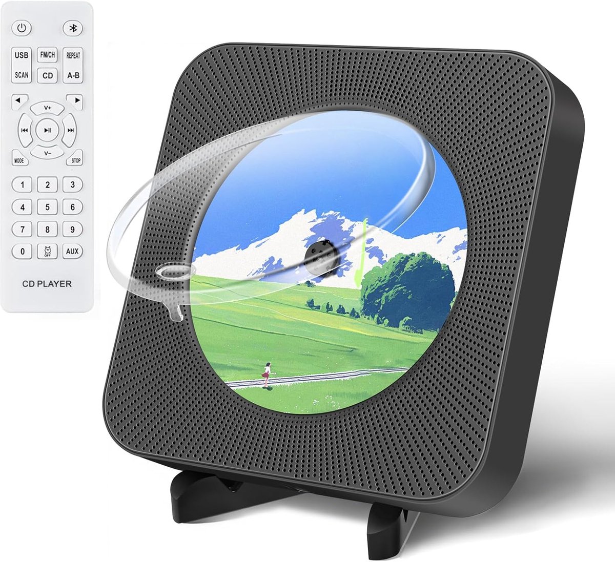 Draagbare Bluetooth CD-speler met HIFI Speakers en FM Radio - Plug and Play