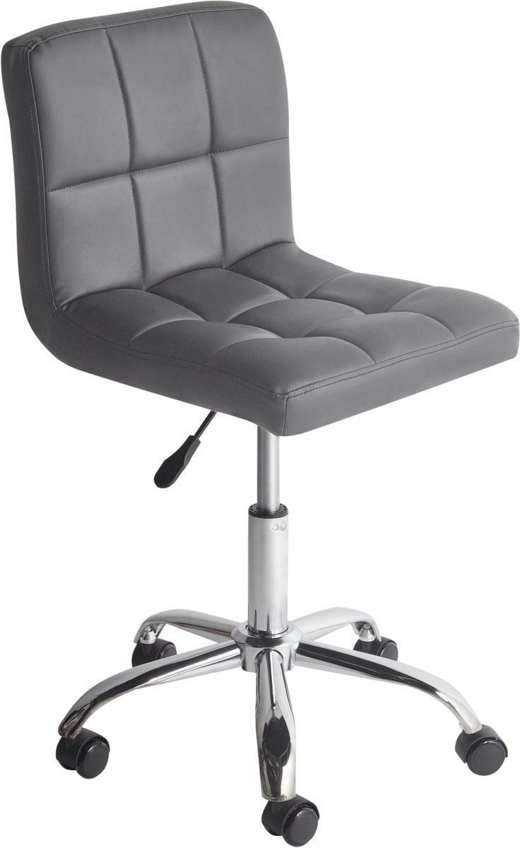MARION - Bureaustoel - Grijs - Polyester