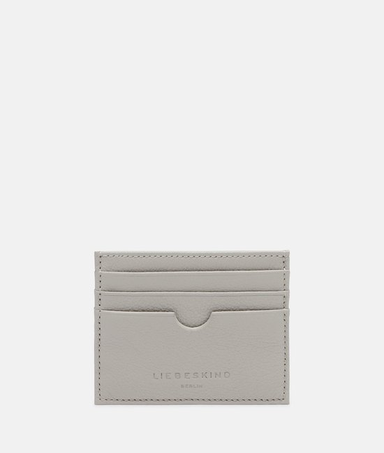 LIEBESKIND BERLIN Cuir Étui pour carte de crédit Men Wallets Harris Card Holder Steel Gris