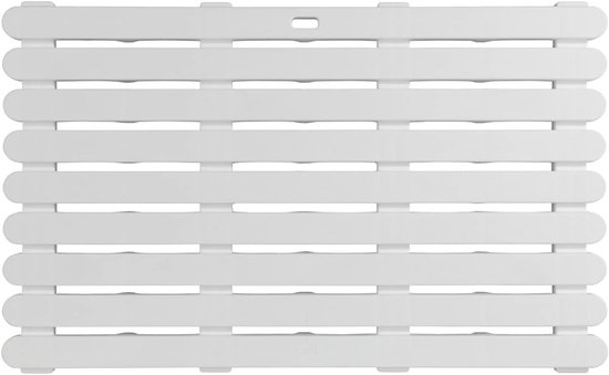 WENKO Badmat Arinos Grijs - anti-slip badmat met zuignappen, kunststof, 40 x 63 cm, grijs