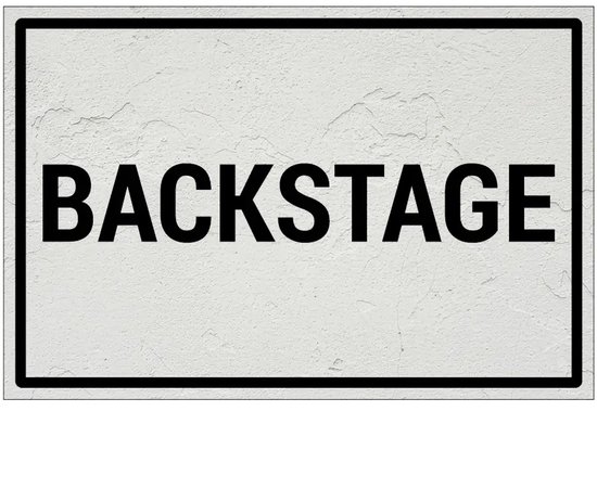 Backstage bord - Sign Again materiaal - 18 x 12 cm | bol