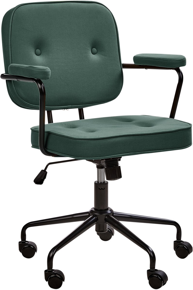 PAWNEE - Bureaustoel - Groen - Polyester