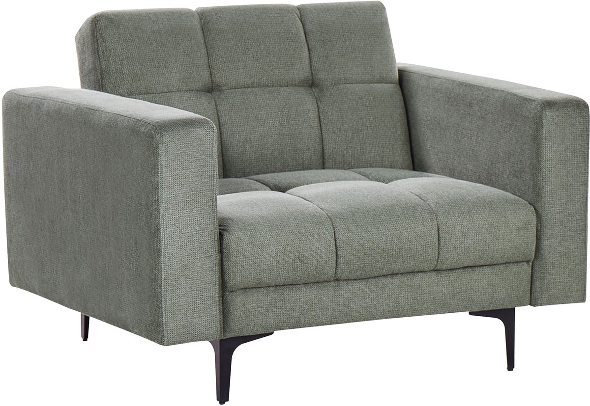 ALNES - Fauteuil - Donkergroen - Polyester