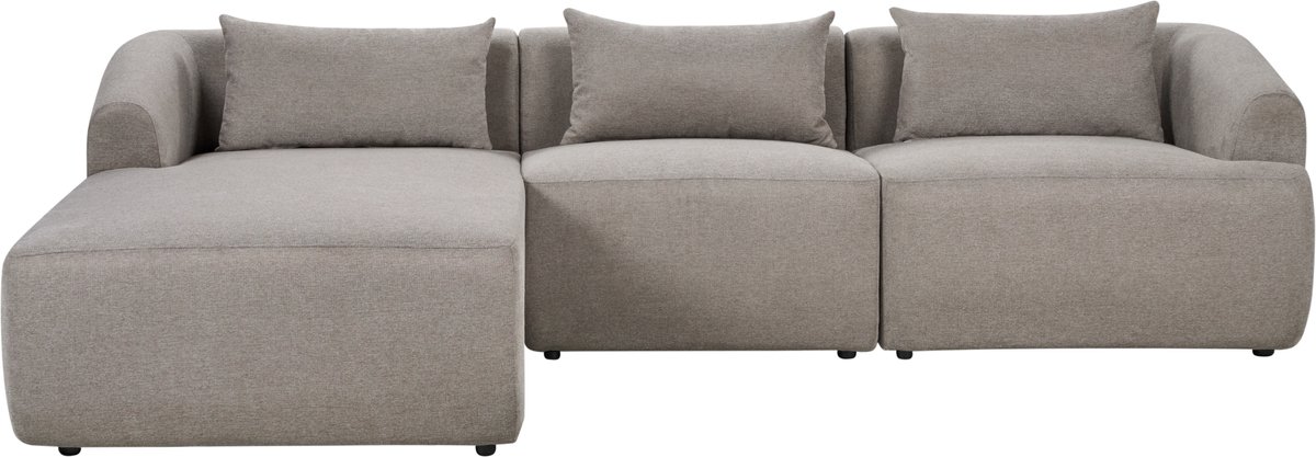 SVANSELE - Driezitsbank - Taupe - Rechtszijdig - Polyester