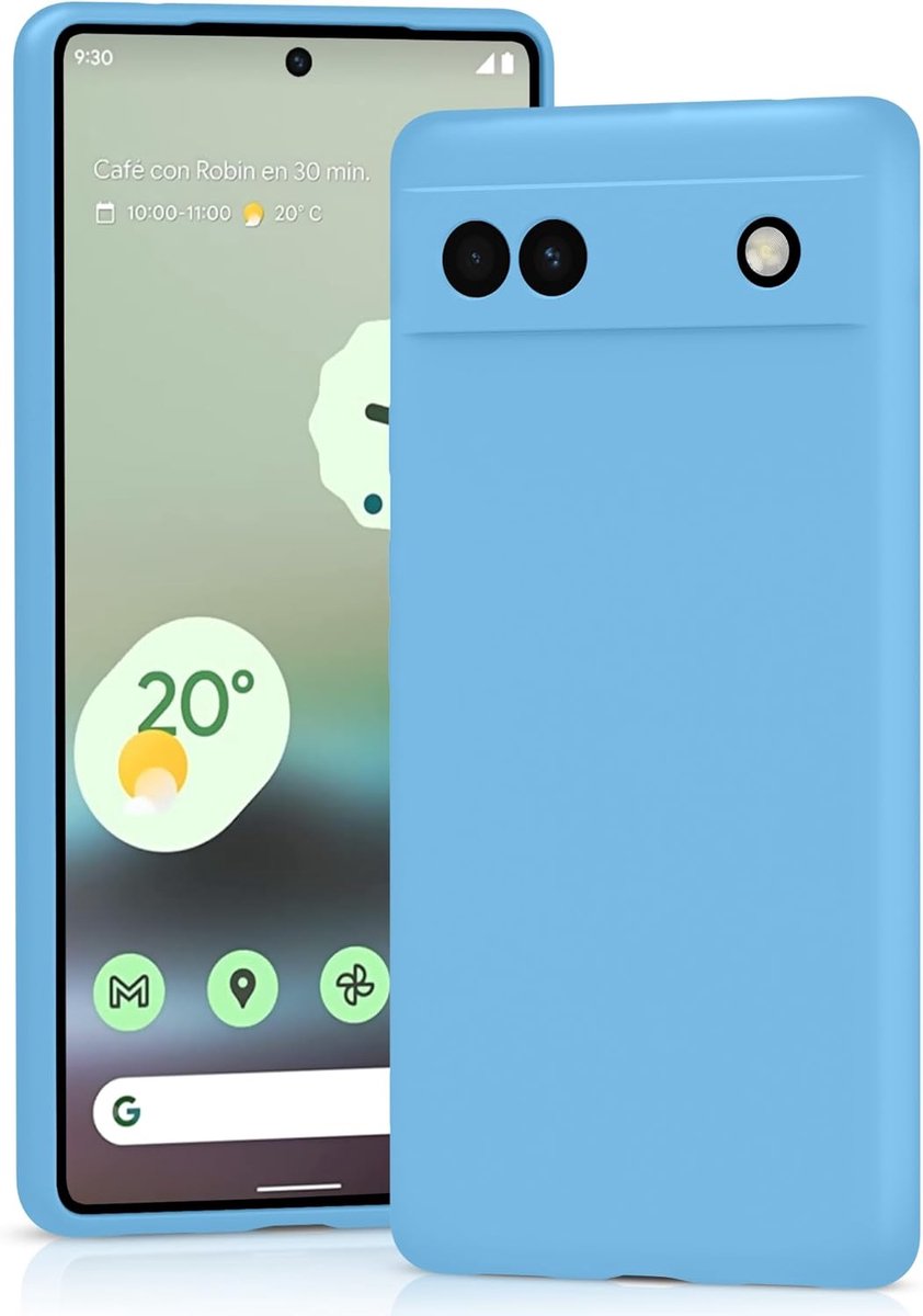 Zachte Siliconen Hoes voor Google Pixel 6A - Ultradun Ontwerp met 360° Bescherming
