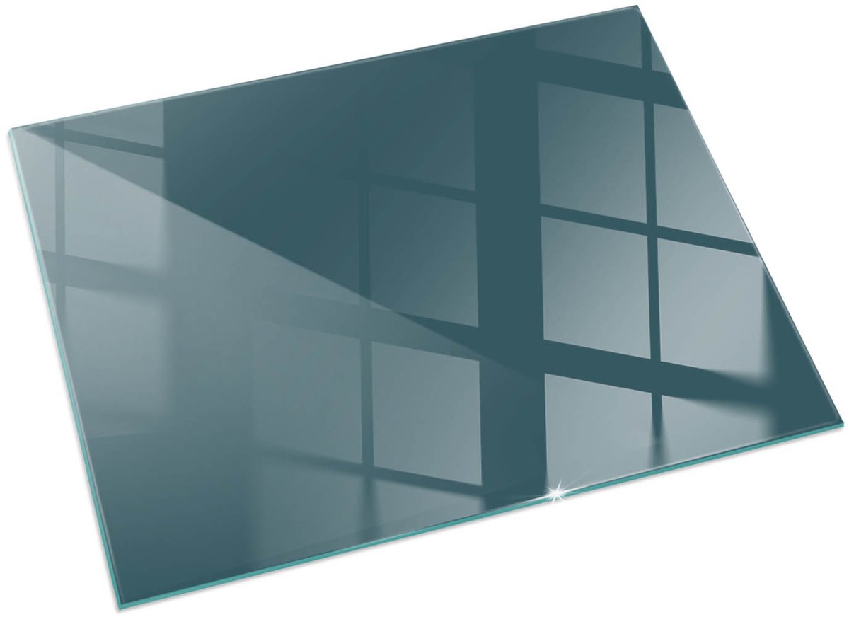 Wallfluent Kachel Vloerplaat - Zeekleur Vloerplaat Voor Kachel - 60x40 cm - Rechthoek Plaat Onder Houtkachel - Effen Kleur Vloerplaat Voor Houtkachel