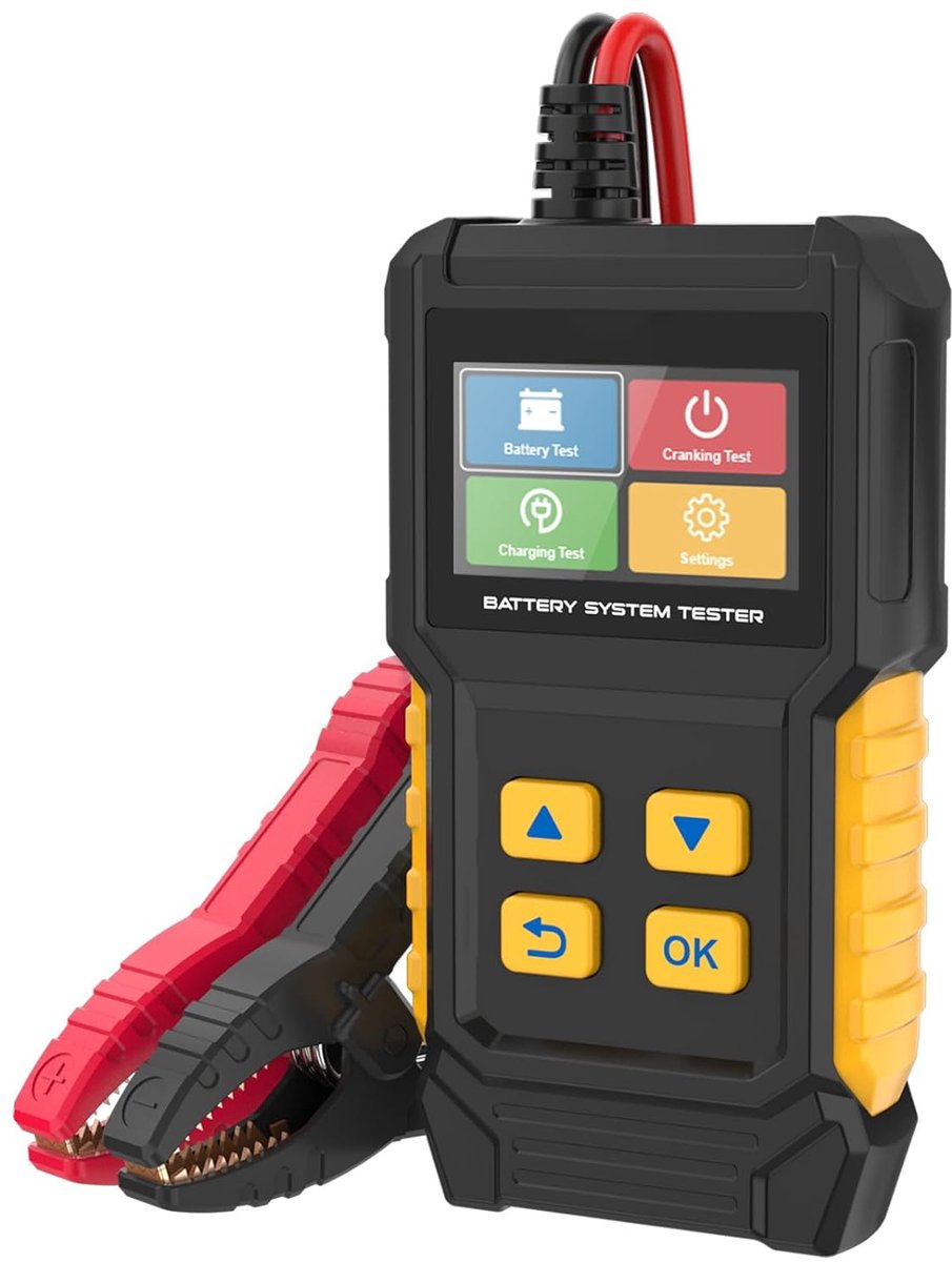 Digitale Batterijtester 12V 24V - Multifunctionele Accutester voor Auto's en Motoren