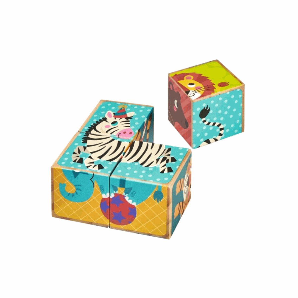 Blokpuzzel Circusvriendjes - Puzzel