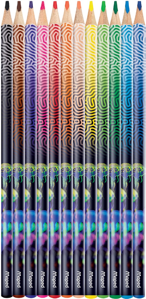 Maped driehoekige kleurpotloden DEEPSEA PARADISE, 12 stuks