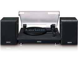 Lenco Platenspeler met Bluetooth - 2 externe Speakers - LS-100BK - Zwart