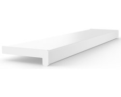 DQ-PP RAAMBOEK PVC, 20 cm x 60 cm, Wit, Vensterbank, voor Binnengebruik, Binnenvensterbank, Binnen, Per meter, Woonkamer, Decoratie, Kunststof