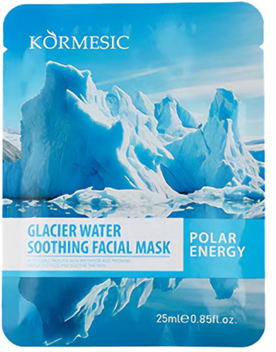 Gletsjerwater verzachtend gezichtsmasker / verzachtend masker met gletsjerwater 1 stuk