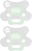 Difrax - Natural Fopspeen - 12+ Maanden - Glow in the Dark Speen - 2 st.