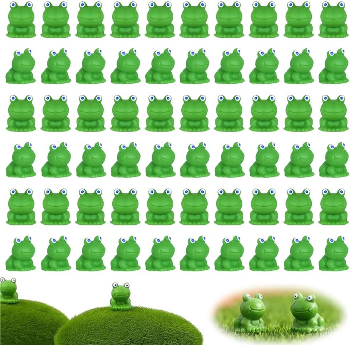 Miniatuur Kikkers - 60 Stuks Hars Tuindecoratie voor Thuis en Kantoor