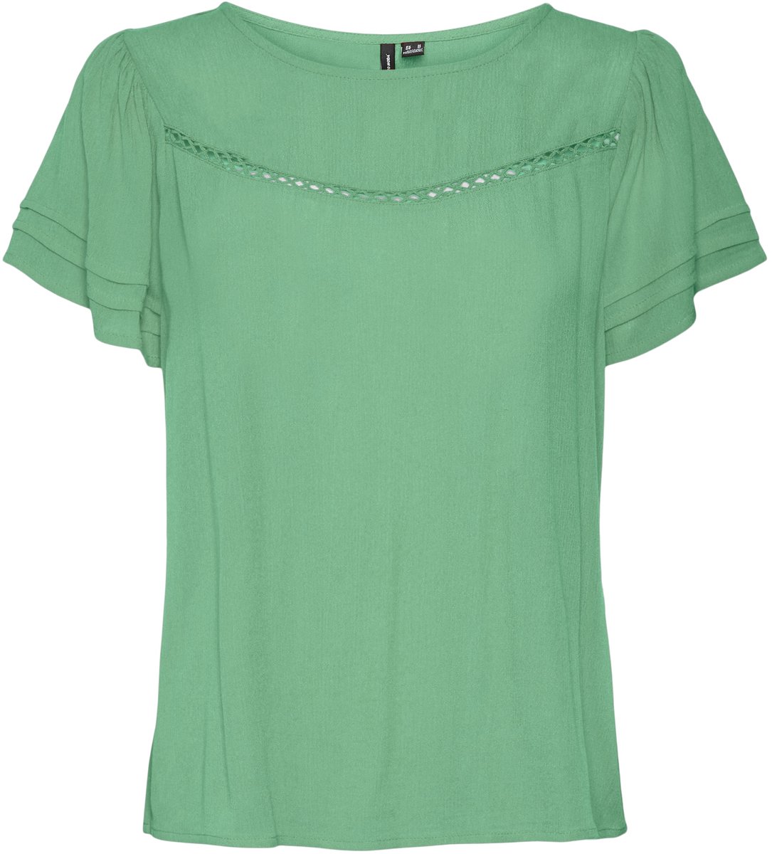 VERO MODA - VMMENNY SS LACE TOP WVN GA - Dames - Blouses