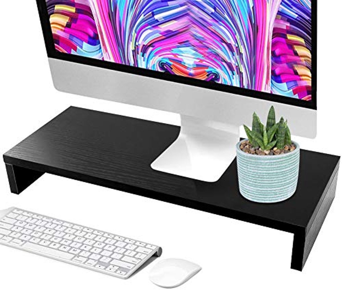 Houten Monitorverhoger voor Laptop en Desktop - Ergonomische Monitorstandaard