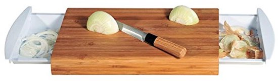 Compra Tasty Tabla de Cortar de Bambú Robusto - Para Picar y Cocinar Alimentos, Embutidos, Aperitivos, Sándwich y Pan - 35,5 x 25 x 1,2 cm en