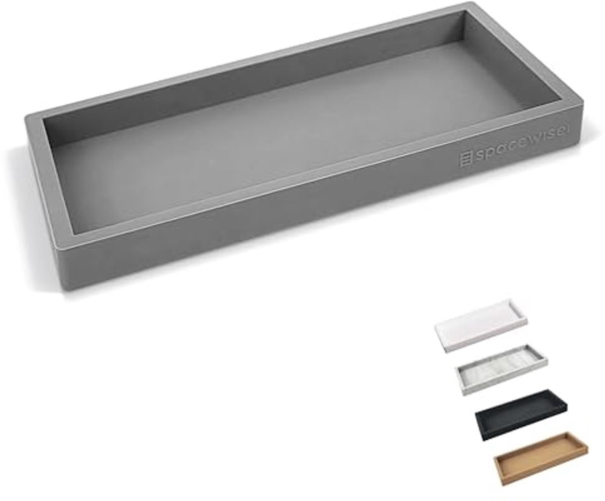 Flexibele Siliconen Aanrecht Organizer - 7,75 inch Zeephouder en Make-upbakje