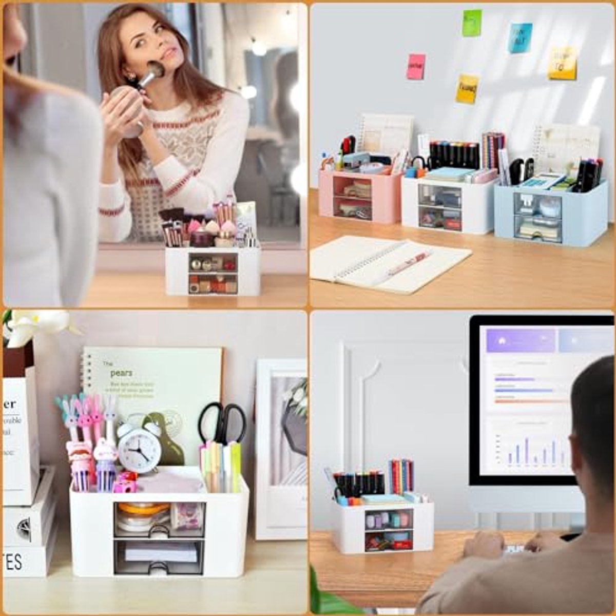 Bureau Organizer Wit - Stijlvolle en Functionele Oplossing voor je Werkruimte