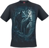 Tshirt Homme Spiral - S- Gardiens de la Forêt Zwart
