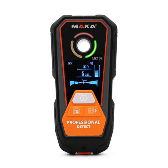 MAKA Digitale Leidingzoeker Pro - Oplaadbaar - Koper, Metaal & Hout detectie tot 120mm - Leidingdetector